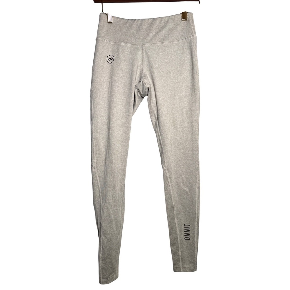 Onnit Total Human Optimization Gray Heathered Leggings Womens Small Activewear‎